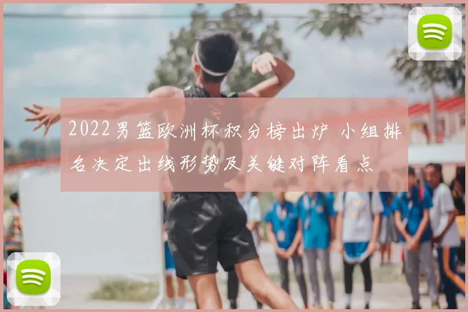 2022男篮欧洲杯积分榜出炉 小组排名决定出线形势及关键对阵看点